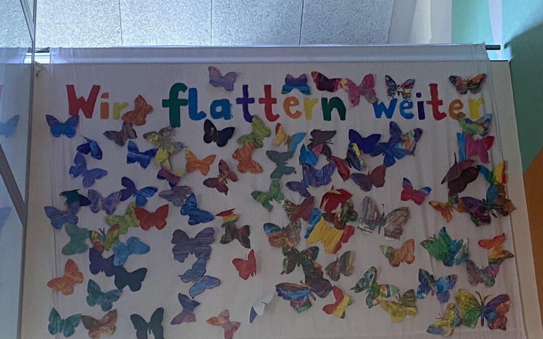 Die Viertklässler der Regenbogenschule flattern weiter..